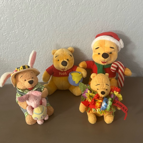 Disney Winnie the Pooh Plush Toy Set - Multicolor - Picture 2 of 4